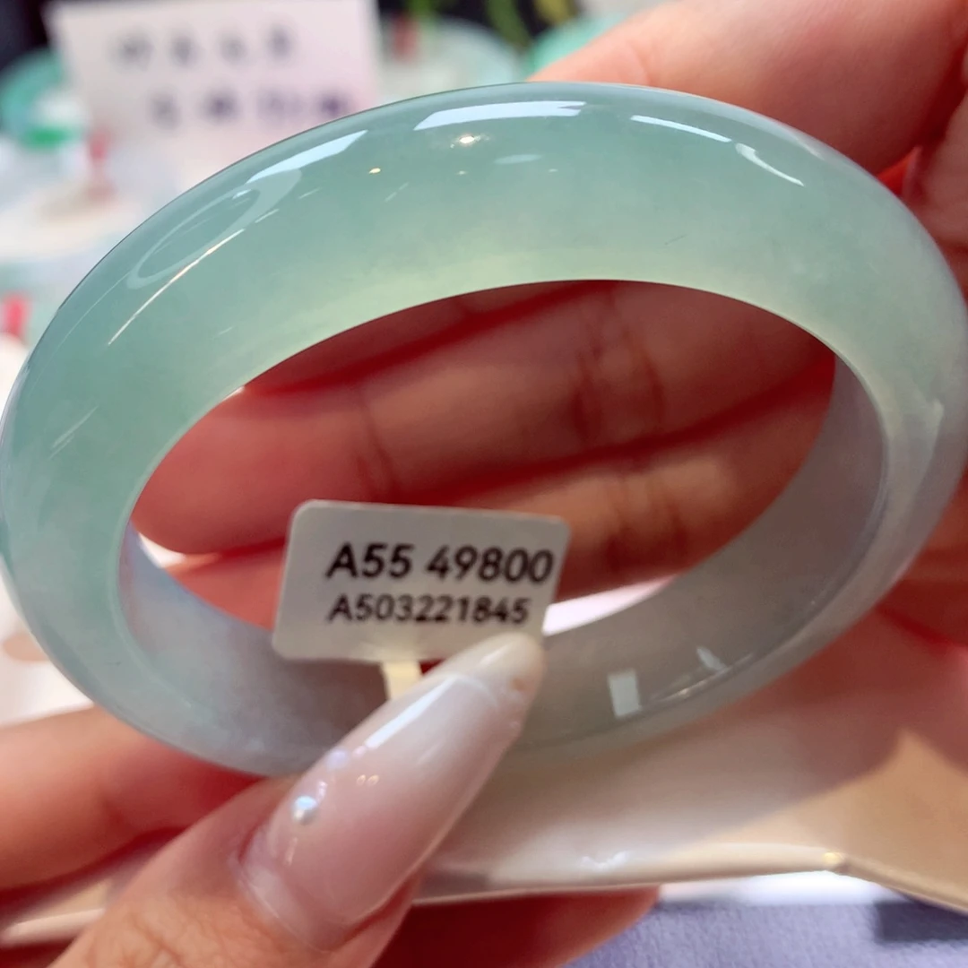 未镶嵌手镯翡翠正圈34号66