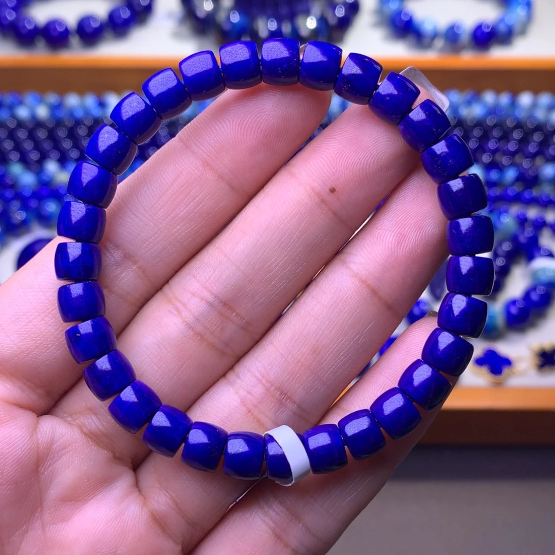 青金石未镶嵌手串6mm