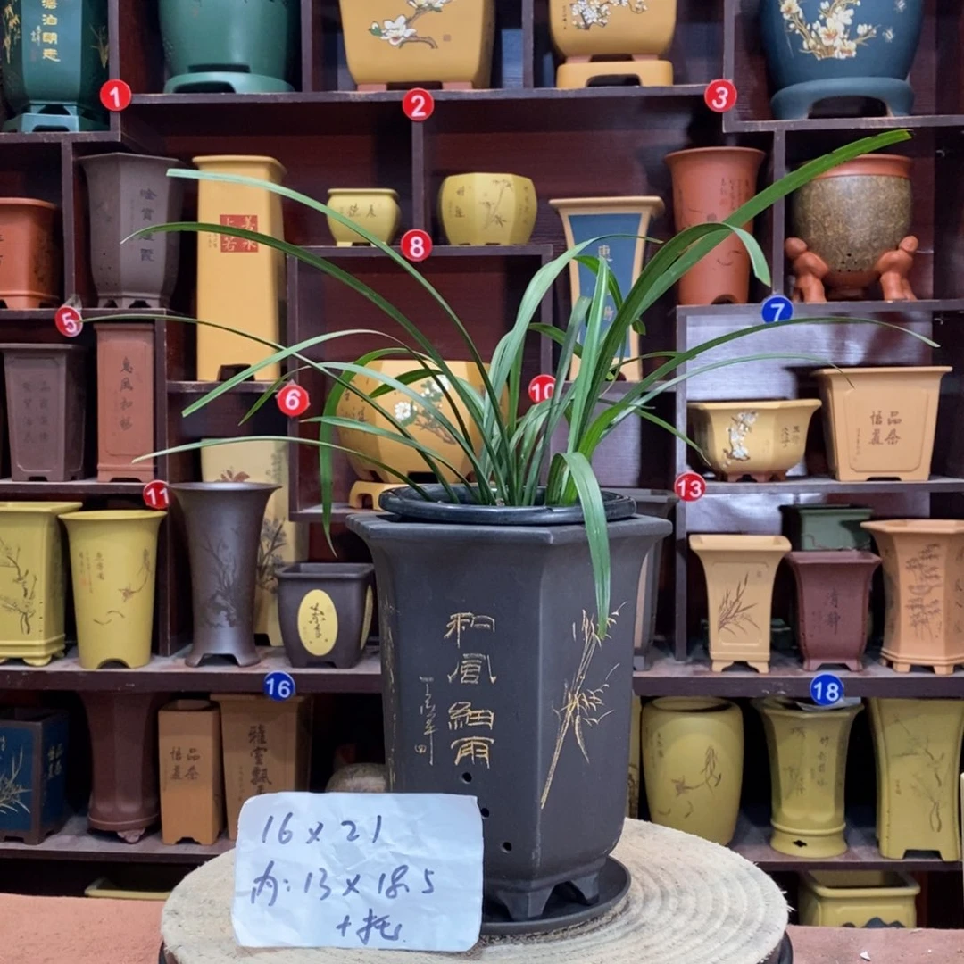 紫砂艺术紫砂花盆