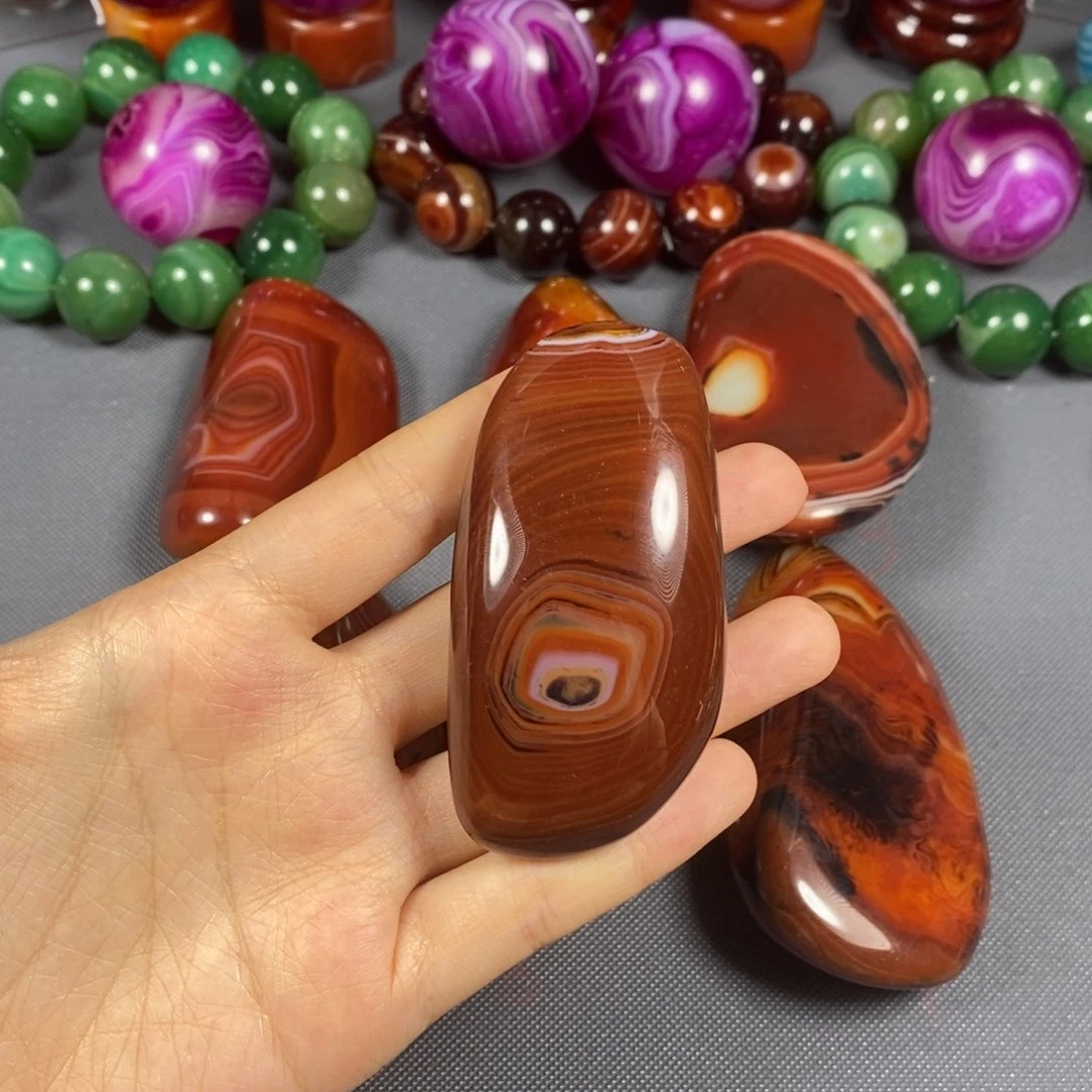 未镶嵌玛瑙/玉髓珠宝奇石空*