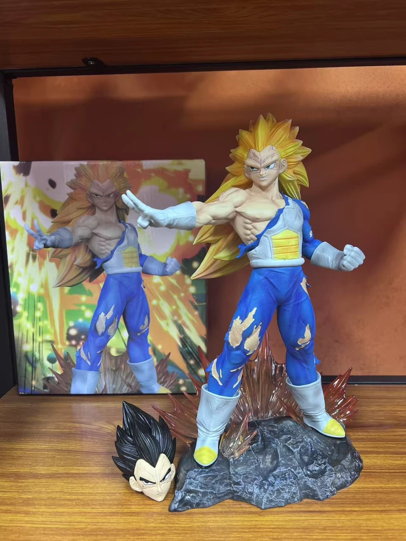 七龙珠贝吉塔双头可换手办摆件雕像礼物30㎝