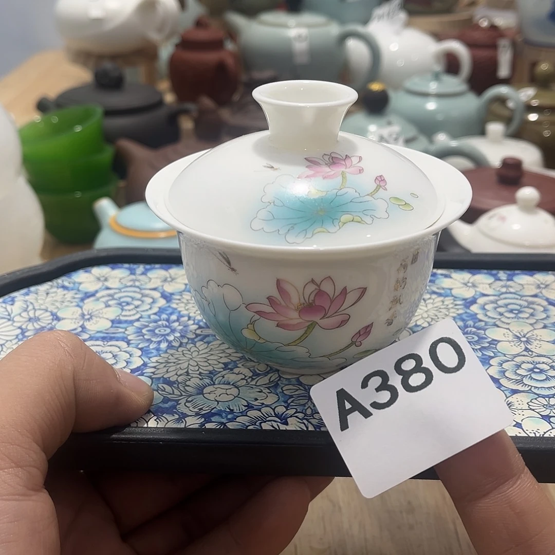 瓷片茶摆件工艺品摆件666