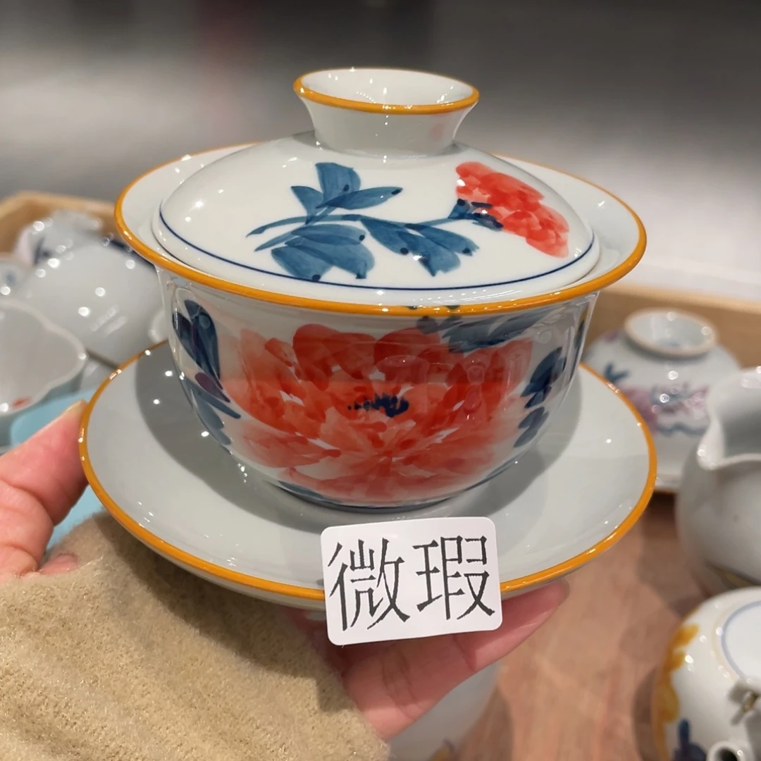 有瑕釉下彩纯手绘