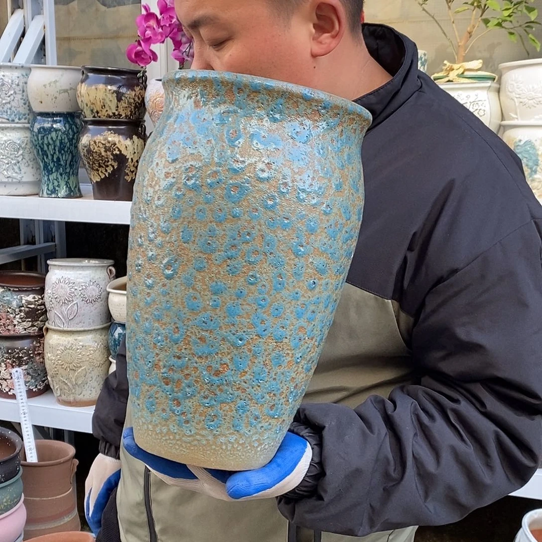 紫砂花盆正品19高33福利
