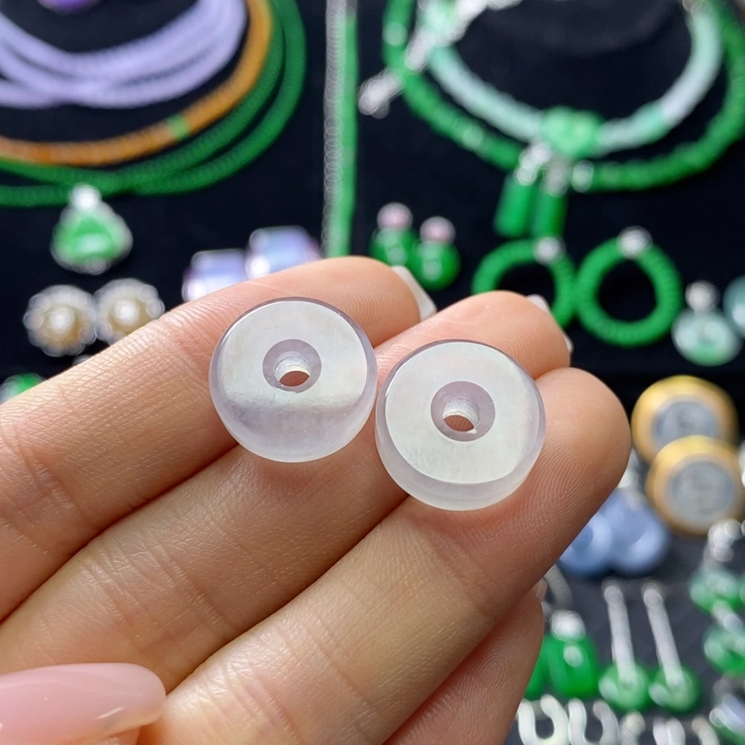 翡翠未镶嵌耳饰高冰路路通 推荐