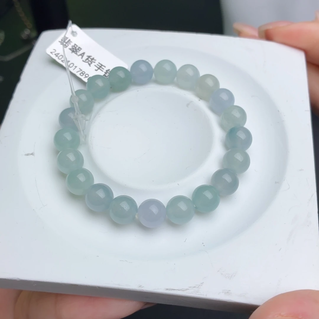 翡翠未镶嵌颈饰珠子卡8