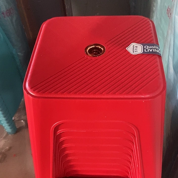 塑料1015加厚餐桌大凳10个装红色