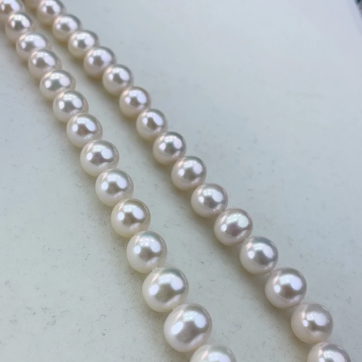 淡水珍珠颈饰银S925镶嵌9➕极光澳绿