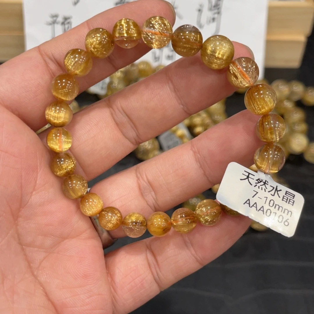 水晶手链未镶嵌aaa0106钛晶