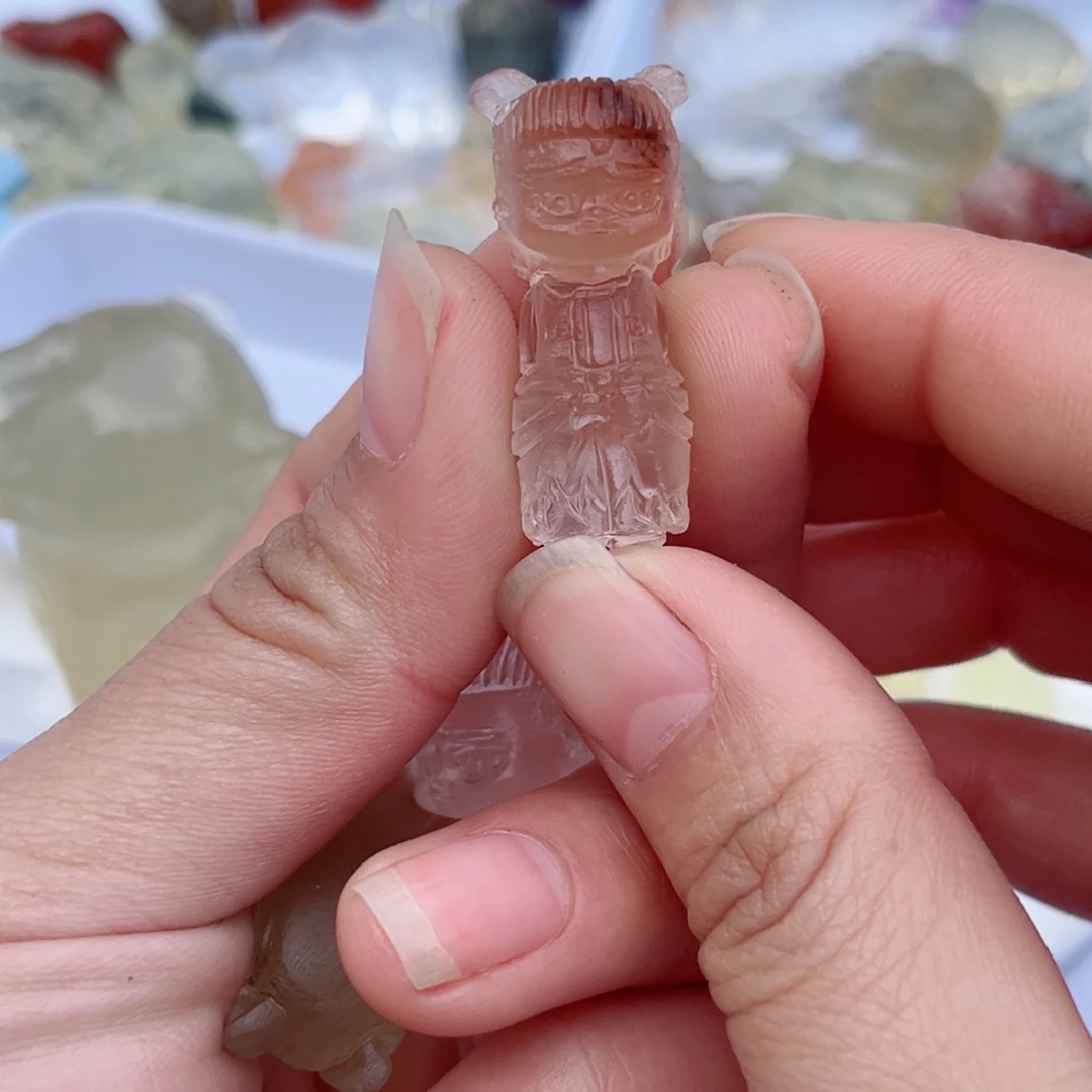 水晶手链银S925镶嵌吢*兔毛哪吒