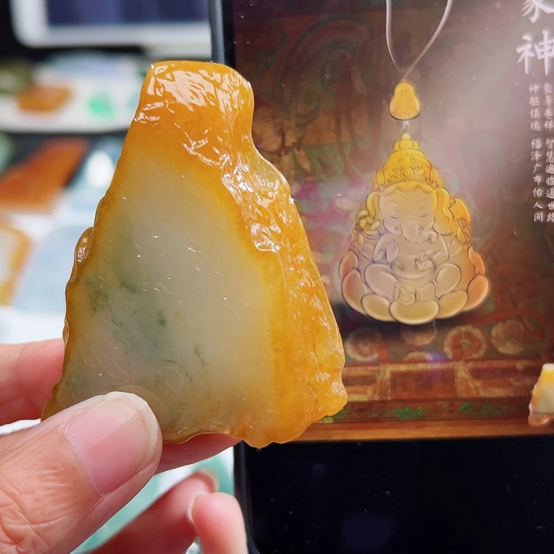 定制翡翠未镶嵌翡翠挂件