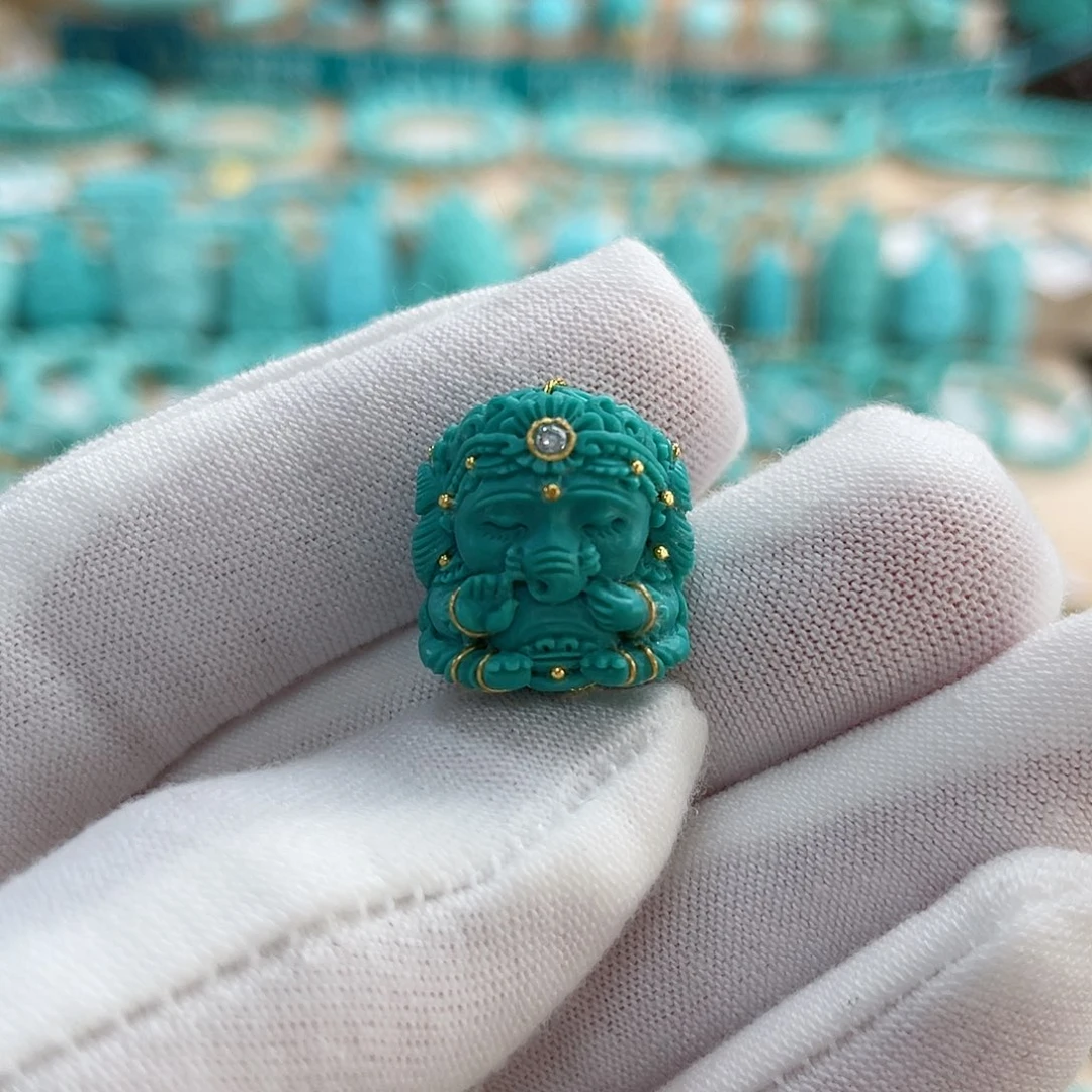 绿松石珠宝奇石未镶嵌