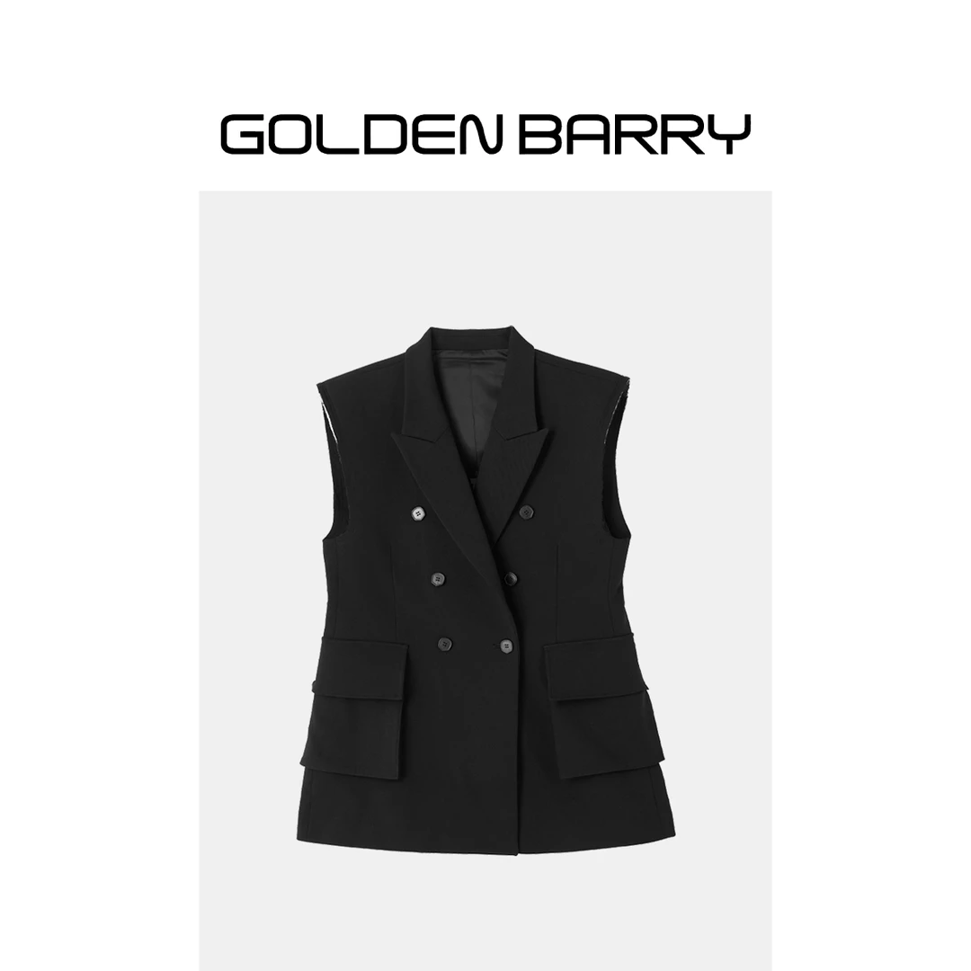 GOLDENBARRY【返季福 利】123130女装立体袋西装马甲