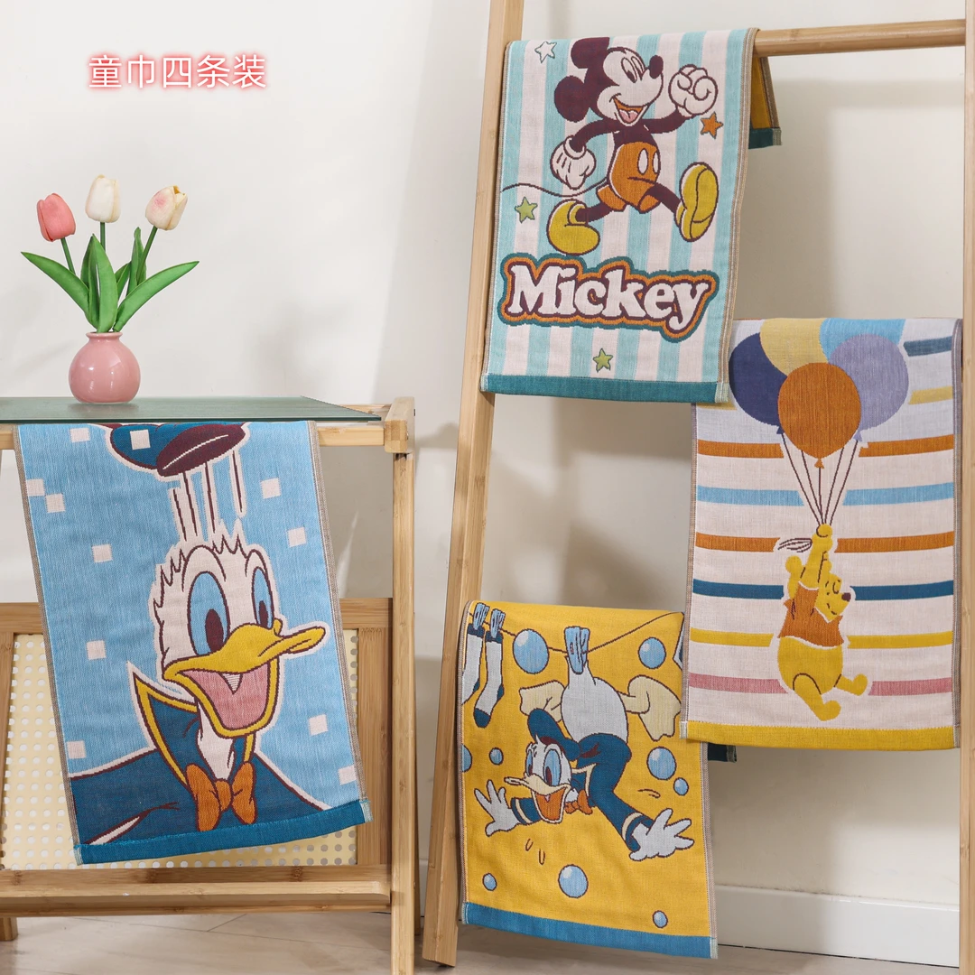 25*50小毛巾纯棉a类多层纱布4层纯棉柔软可爱透气多功能亲肤