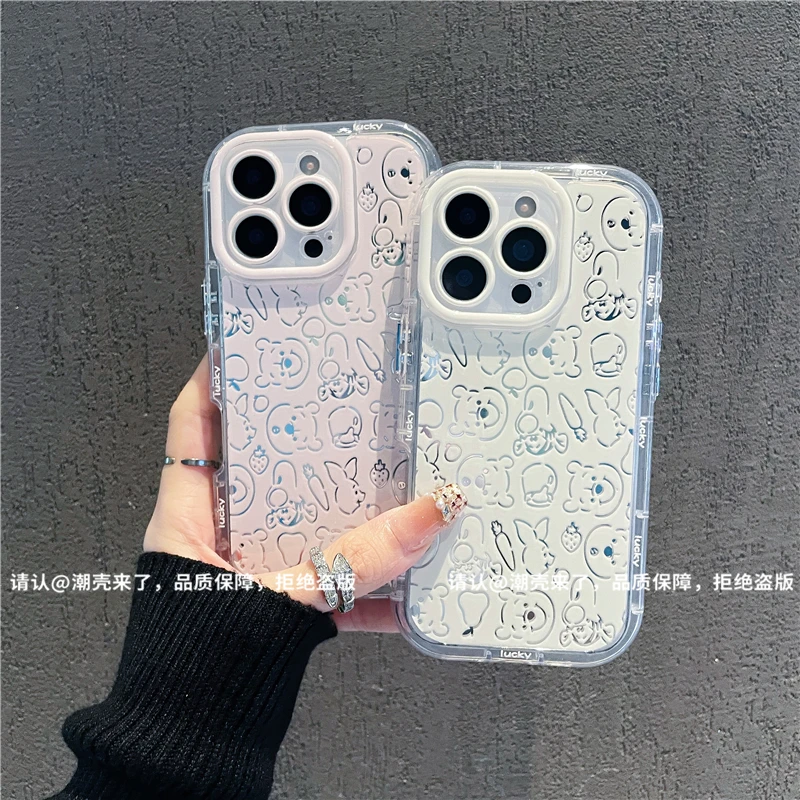 镜面奶油壳适用苹果16/iPhone/华为荣耀/OPPO/VIVO/小米手机壳潮