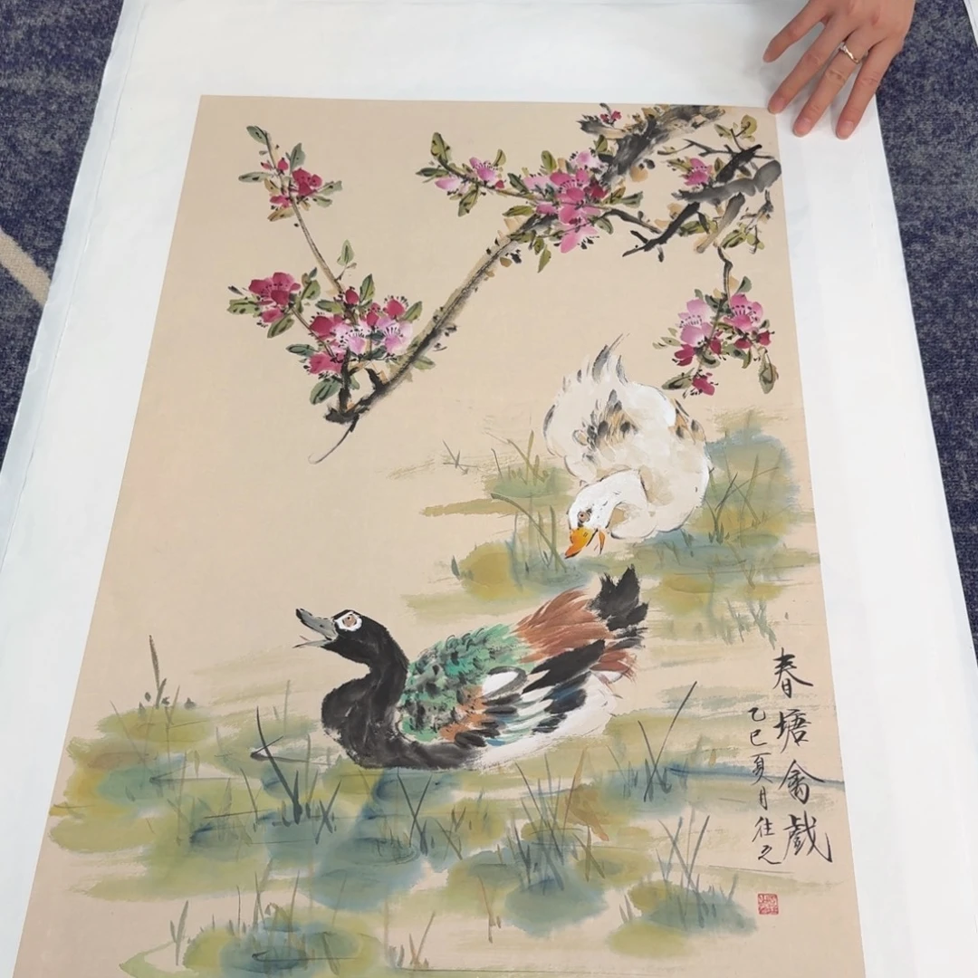 国画国画作品山水花鸟
