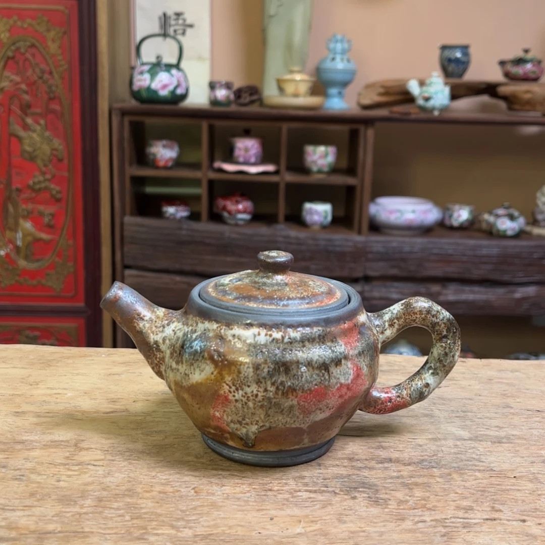 我***茶柴烧手工手绘陶瓷