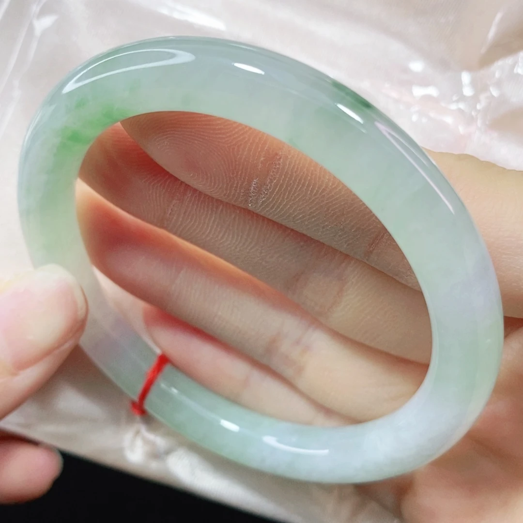 未镶嵌手镯翡翠53.8圆条