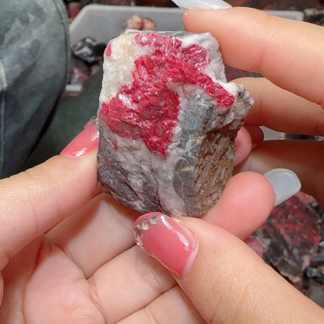 天然辰砂朱砂毛石头1