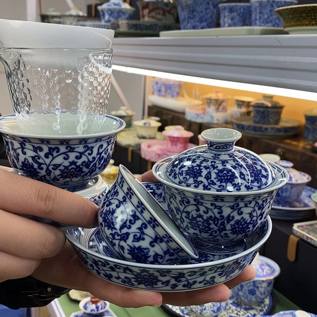 好看的漂亮的盖碗