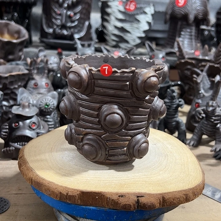 7号，内口8外高10手工盆