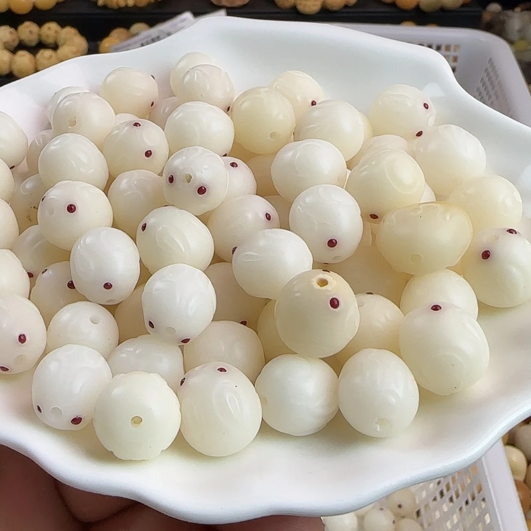 菩提根/象牙果手串瑕疵卡17面包兔30颗