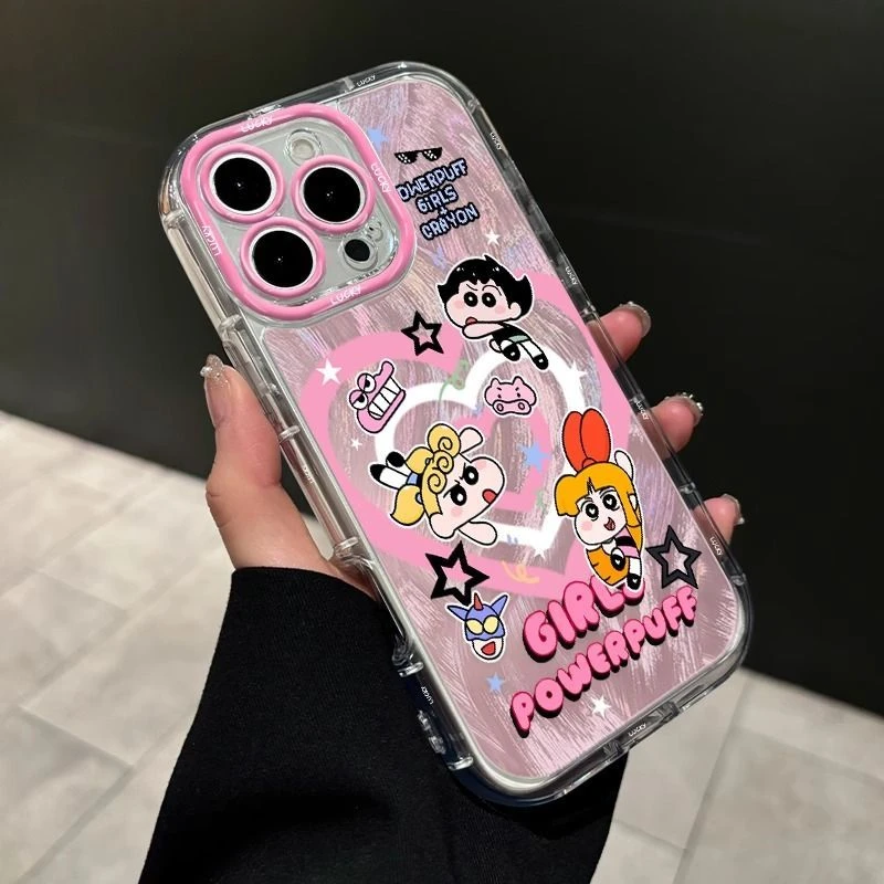 小新小女警适用iphone16plus手机壳艺术感小众苹果15pro防摔14女