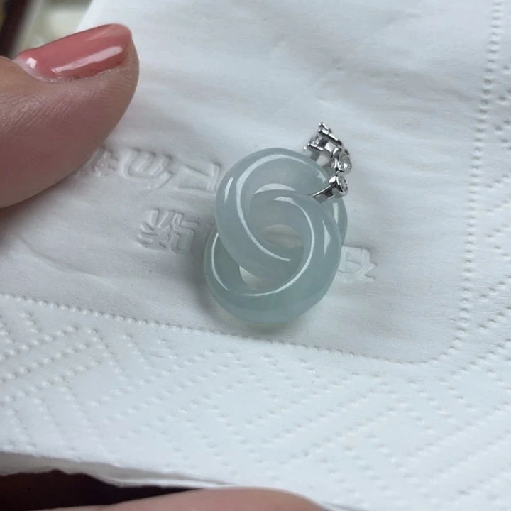 翡翠银S925镶嵌颈饰