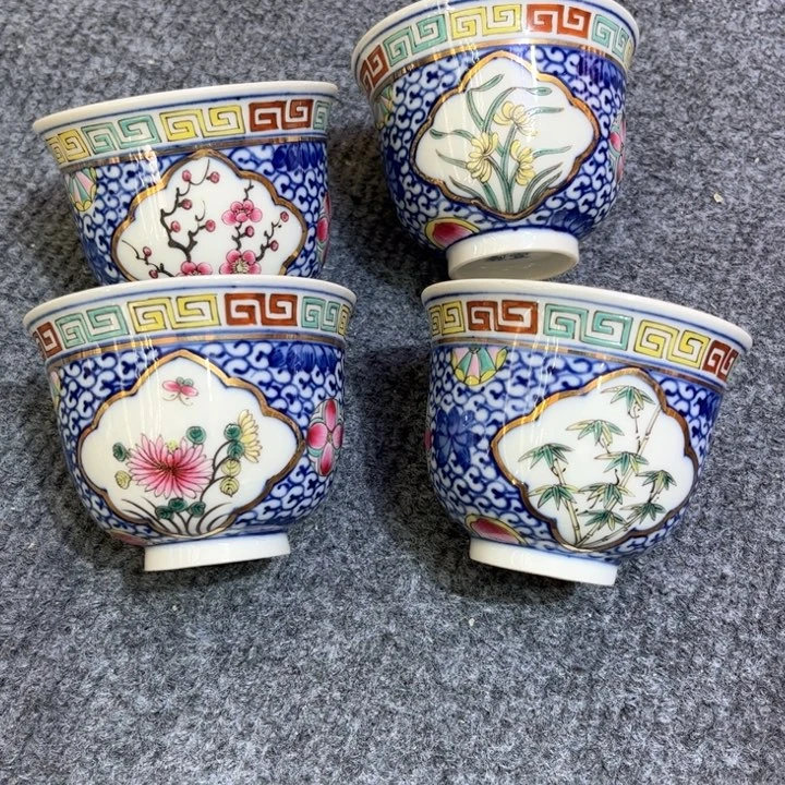 纯手绘精品盖碗杯
