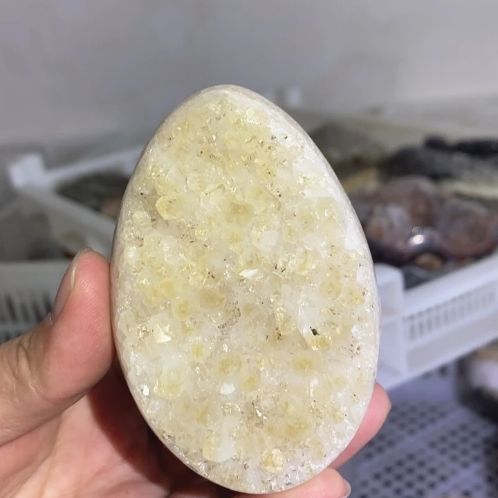 未镶嵌珠宝半成品水晶小龙蛋