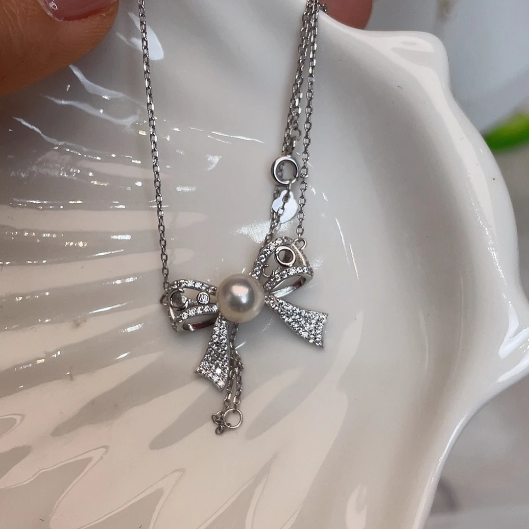 海水珍珠颈饰银S925镶嵌