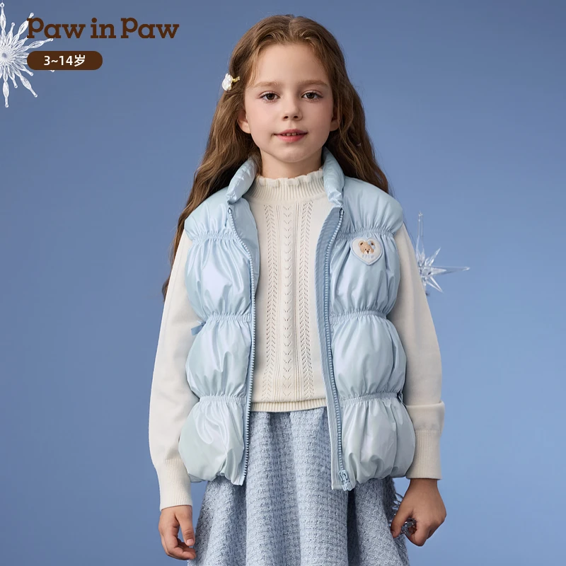【达人专属】PawinPaw25年秋冬新款女童渐变色羽绒马甲PCVWF4921E