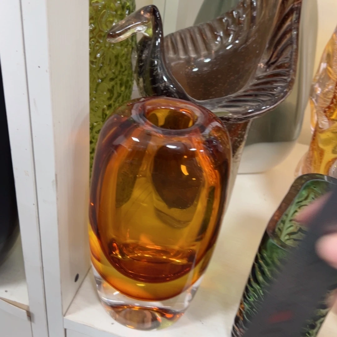 幻彩琉璃花瓶花器微瑕高度25