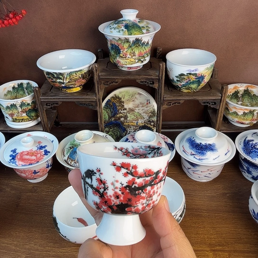 忠意堂釉下彩喜上眉梢