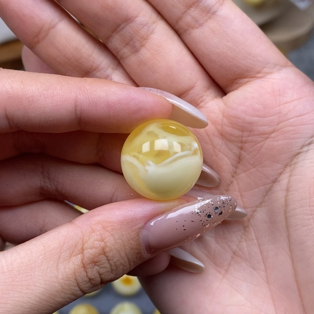 蜜蜡未镶嵌珠宝奇石20.4mm