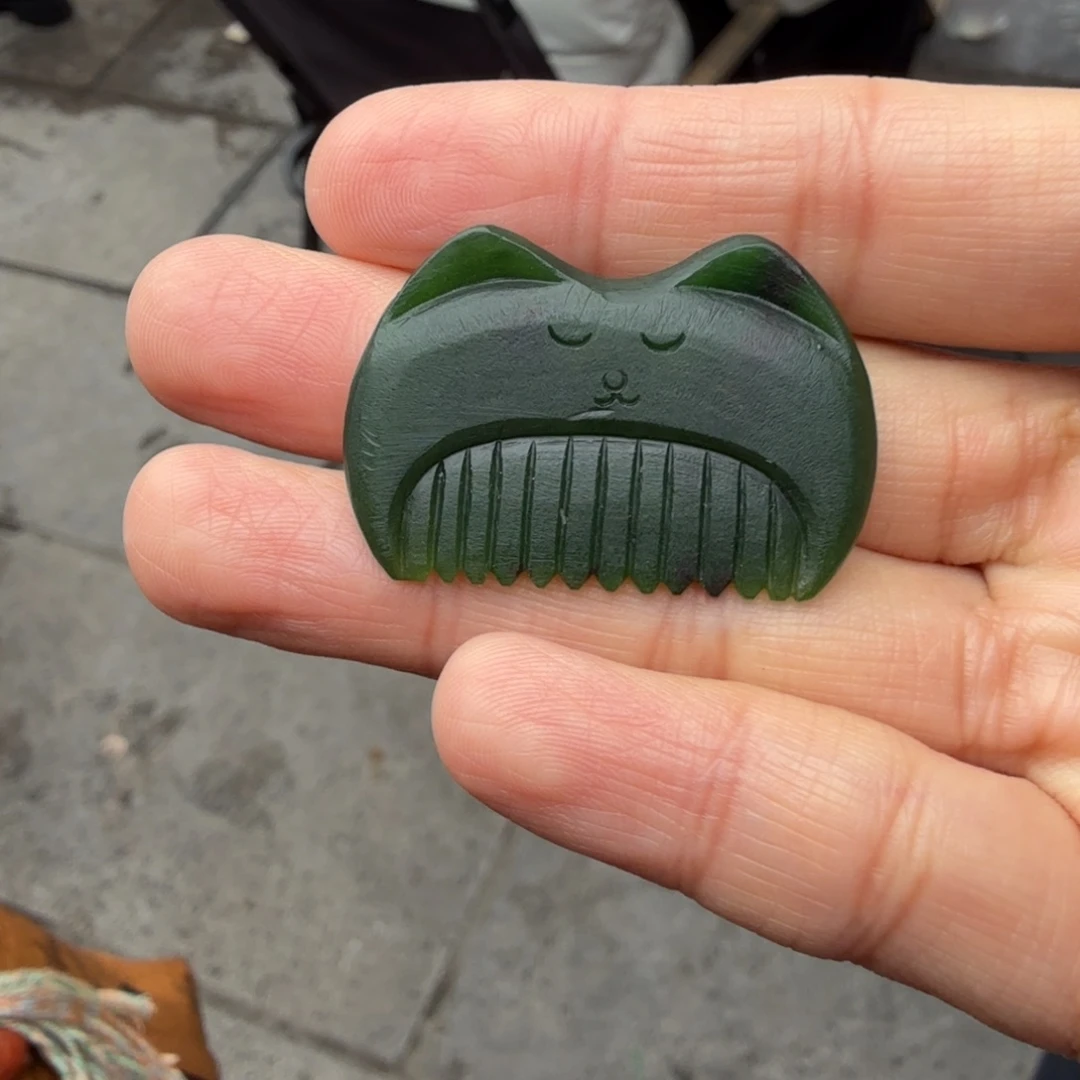 和田玉未镶嵌颈饰梳子红皮款多样性拍一发一