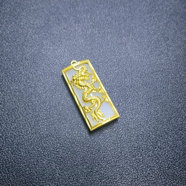龙凤呈祥金色吊坠备1.14