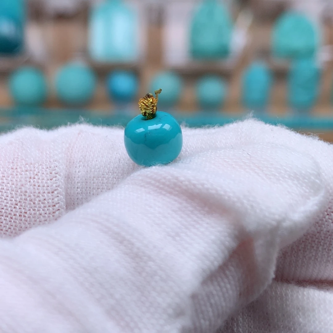 绿松石未镶嵌珠宝奇石7.5mm