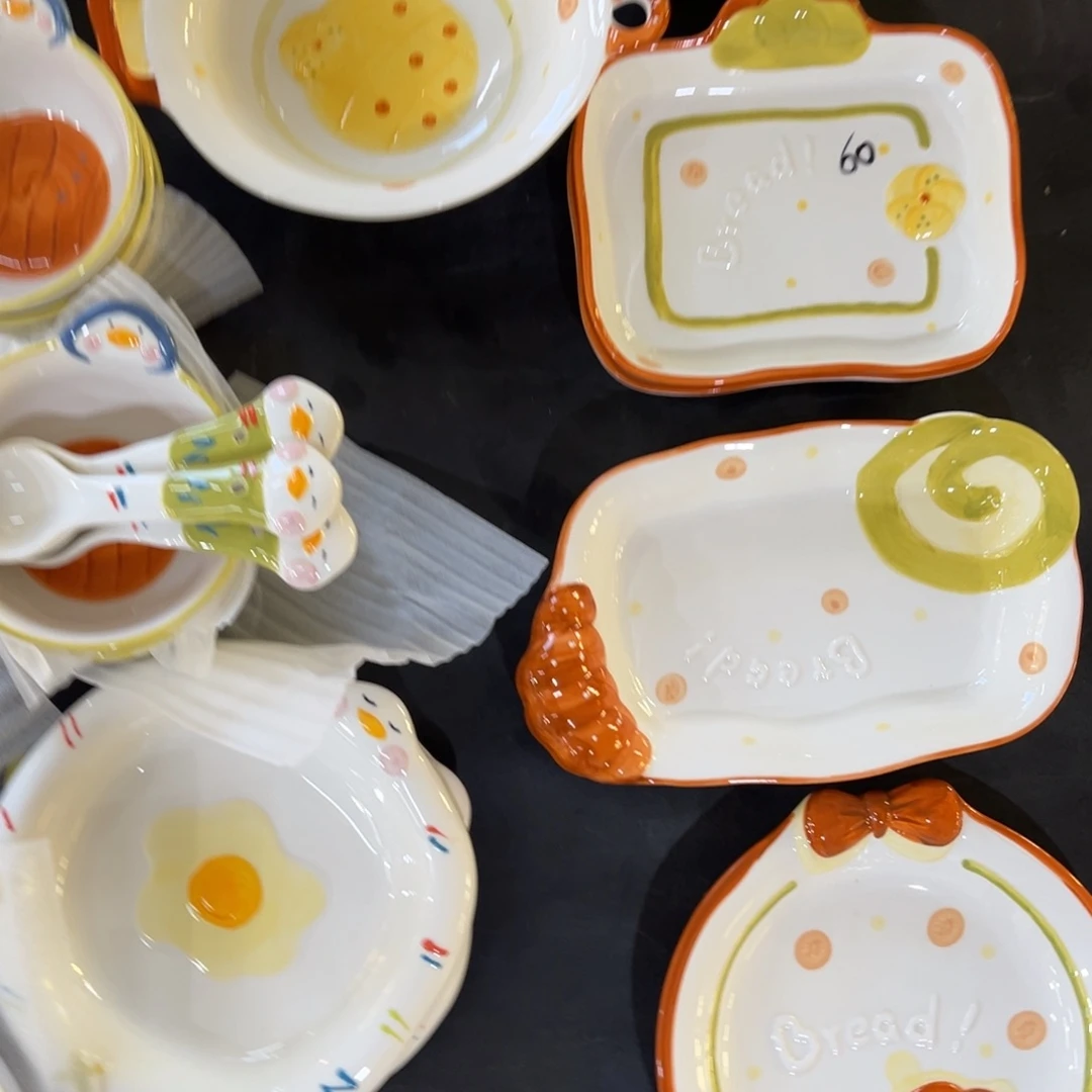 陶摆件高温陶瓷釉下彩微瑕！