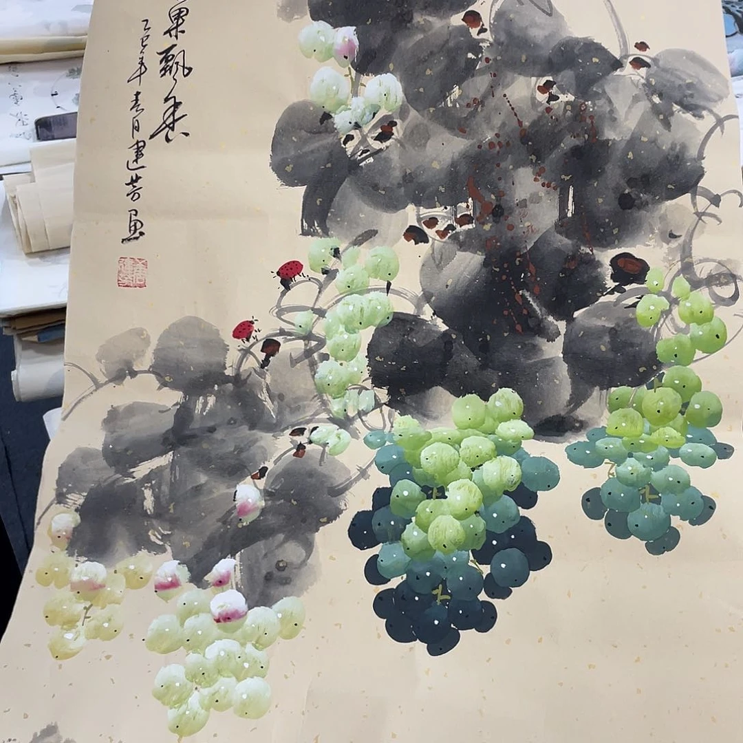 国画纯手绘字画宣纸