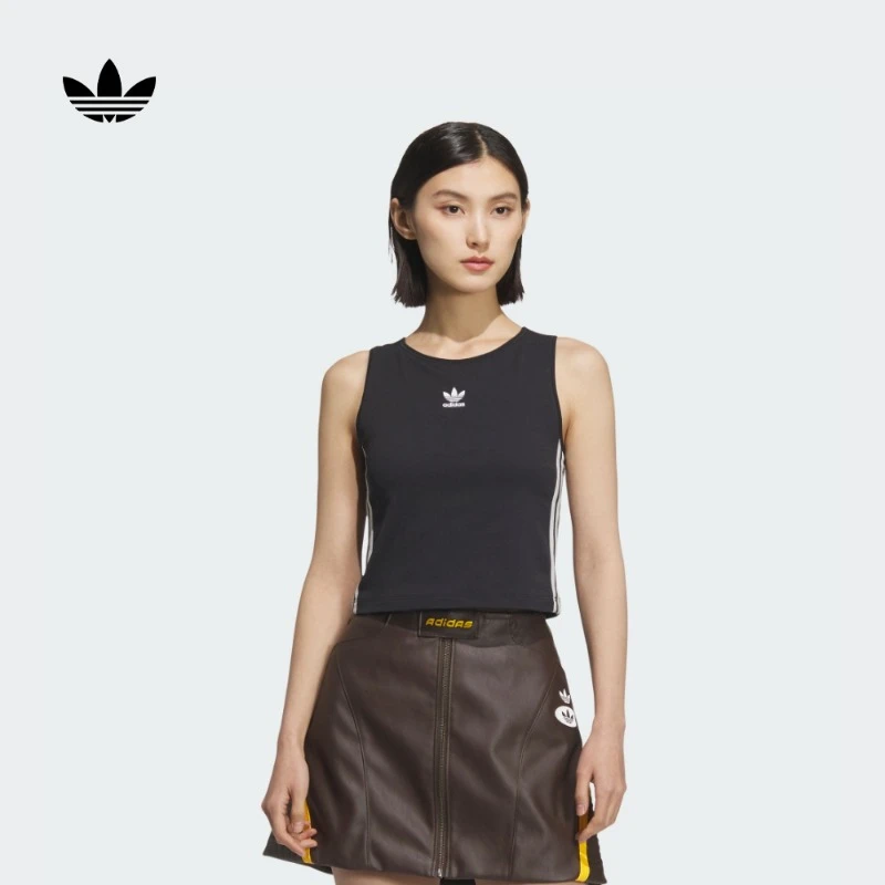阿迪达斯三叶草 简约自带胸垫运动背心女夏季新款 adidas KB6417
