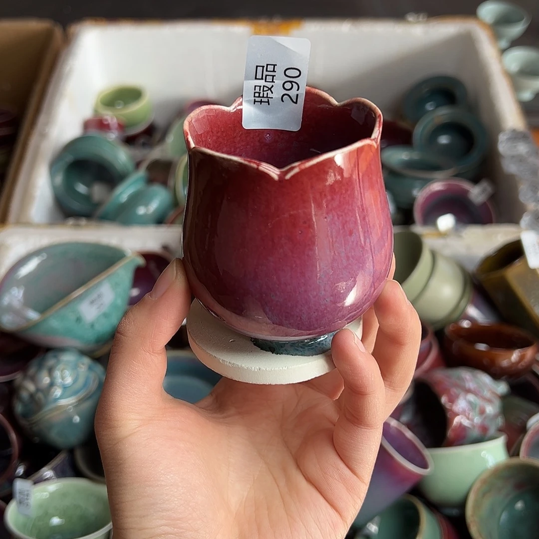 陶摆件窑口自销原矿钧瓷