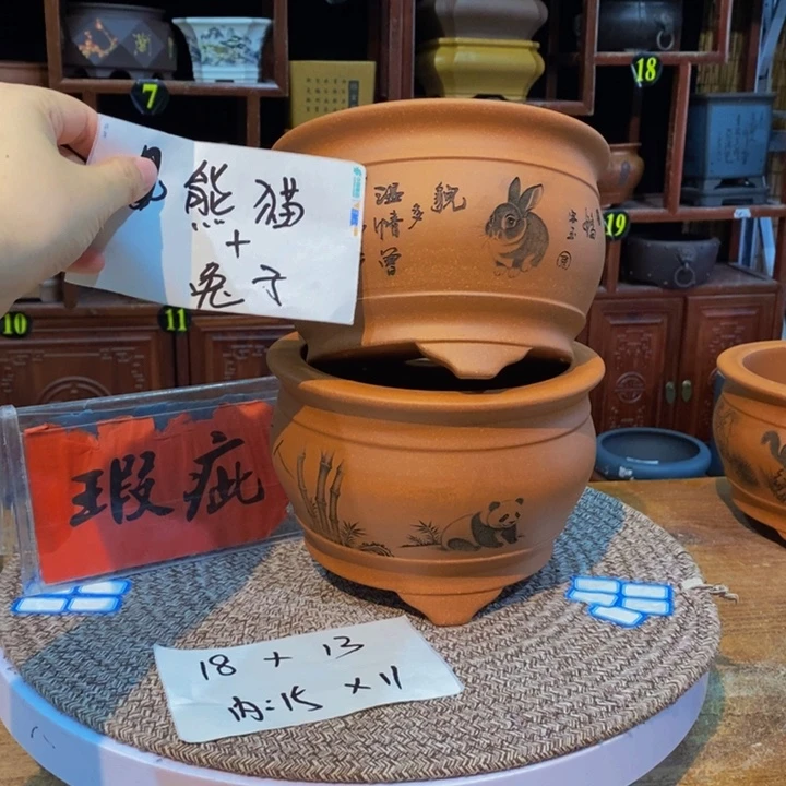 紫砂花盆紫砂花盆