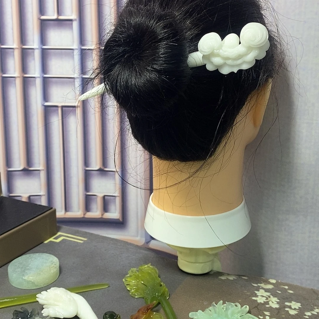 岫玉岫玉木灵芝未镶嵌焱**熹