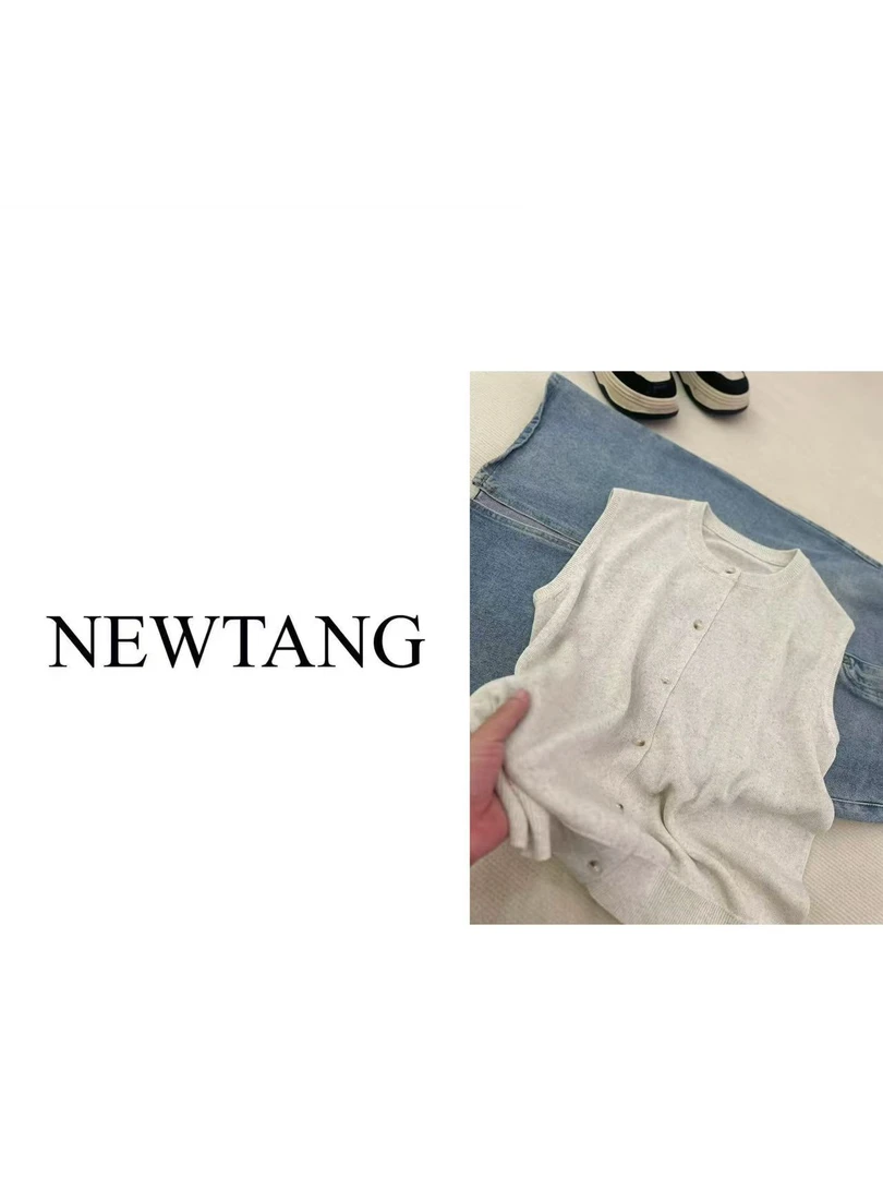 【开衫马甲】170 极简风苎麻气质开衫马甲