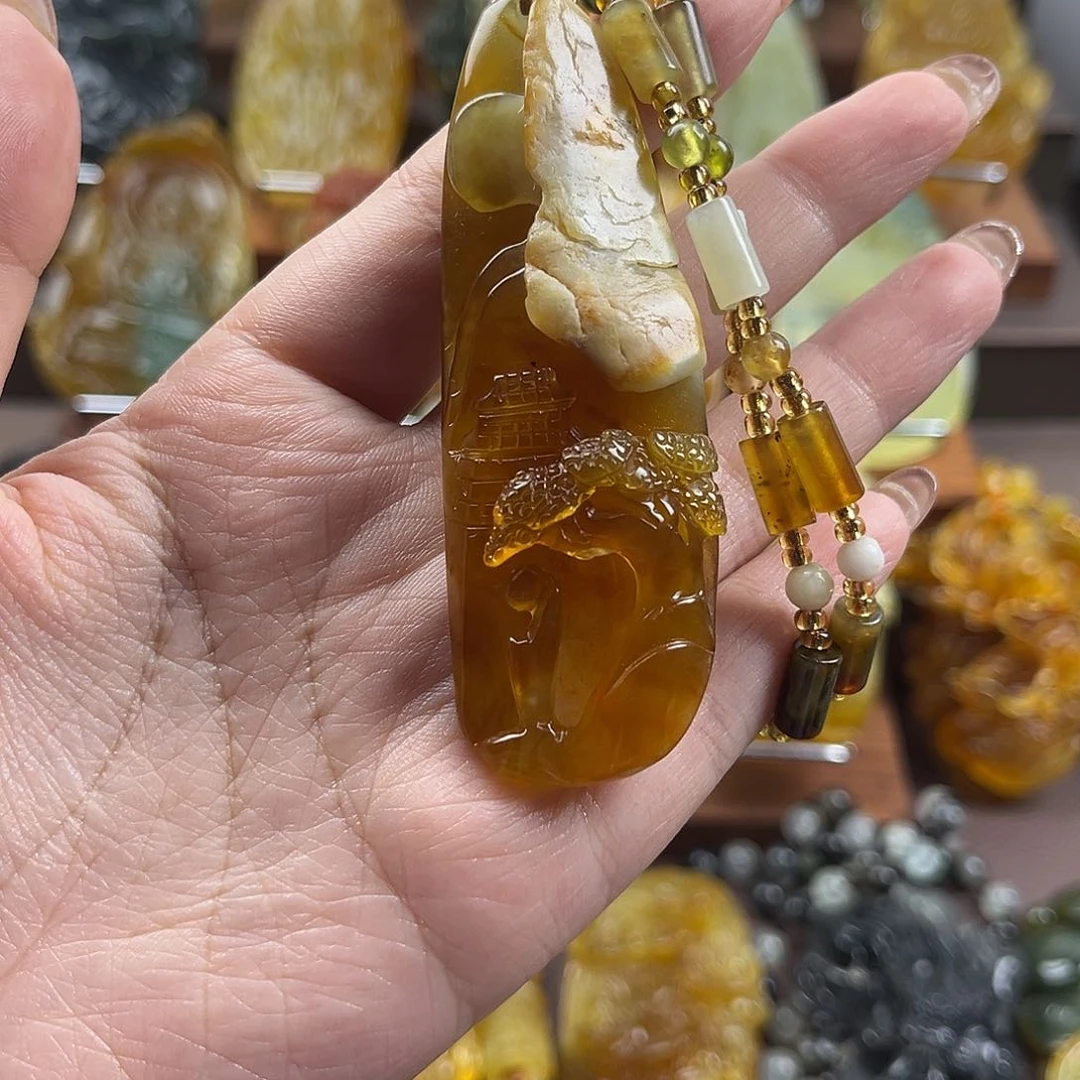 未镶嵌蛇纹石玉颈饰