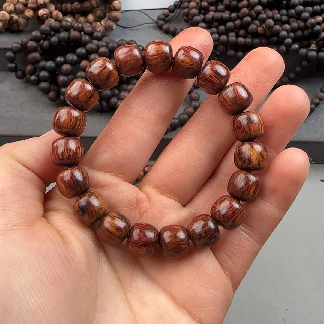 降真香手串/手链1.0老型海南红降黑金底老料