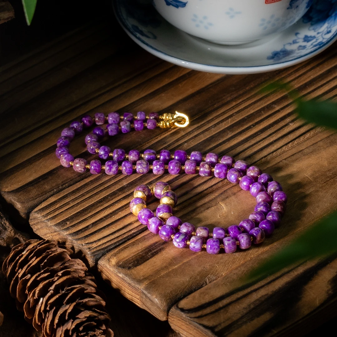 世间臻宝-18K金高阶果酱红舒俱来项链/45cm/多样性发/P6074/孤