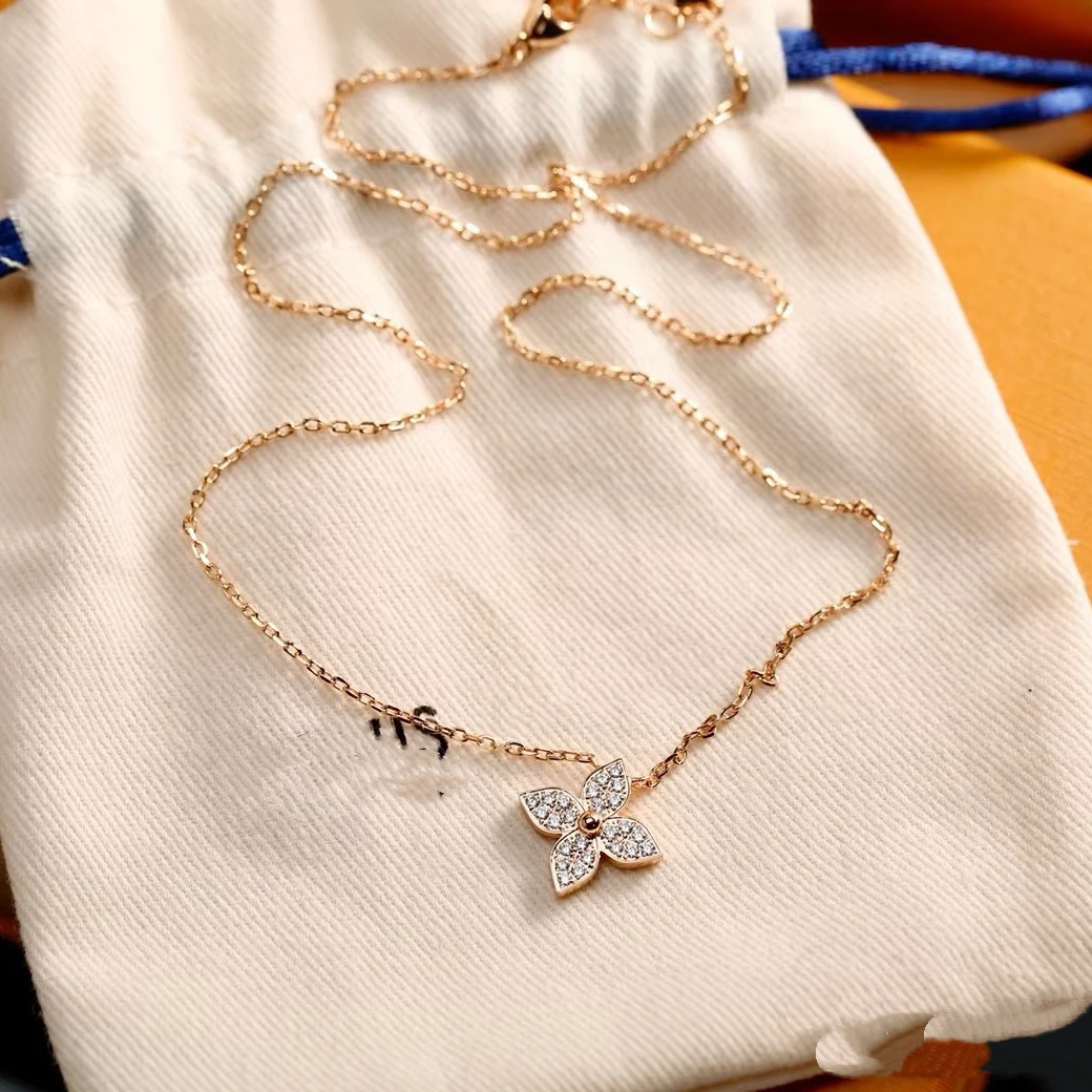 铜合金项链 小驴子四叶草项链 高级定制 链长40+6直播间实物为主