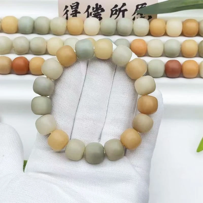 禅韵文玩鬼工干磨菩提手串一千目磨砂质感干磨菩提子佛珠文玩手链